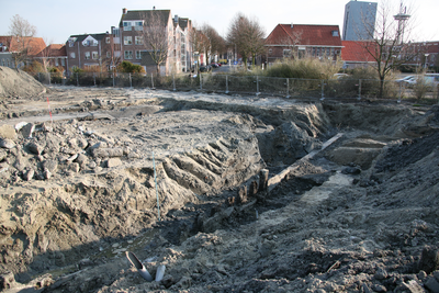 44993 Sloop van de gebouwen op het terrein van de Koninklijke Scheldegroep in Vlissingen. Het kleine droogdok of dokje ...