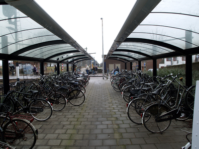 46879 Oost-Souburg, de fietsenstalling van het treinstation Vlissingen-Souburg