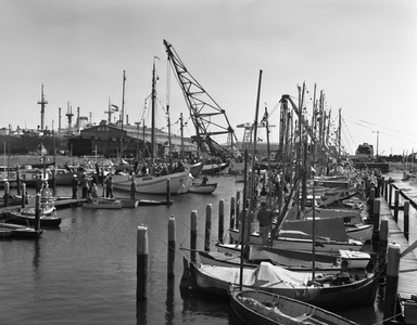 48613 Officiële opening op 13 juni 1959 van de nieuwe jachthaven aan de Prins Hendrikweg door burgemeester B. Kolff. De ...