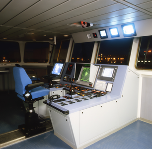 49407 Provinciale Stoombootdiensten in Zeeland (PSD), veerdienst Vlissingen - Breskens.Interieur nieuwe veerboot ...