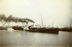 50434 Raderboot 'Engeland' van de Stoomvaartmij. Zeeland (SMZ) vaart uit.In dienst vanaf 1887 van Vlissingen naar ...