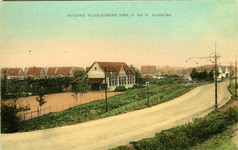 54089 'Nieuwe Vlissingsche weg, O. en W. Souburg' West-Souburg, de Nieuwe Vlissingseweg met rechts de ...