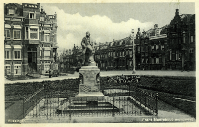 54472 'Vlissingen Frans Naerebout-monument' Beeldhouwer: A.G. van Lom. Standbeeld Frans Naerebout onthuld op 9 aug. ...