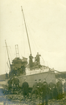 54697 Tijdens een storm in de nacht van 31 december 1916 is de torpedoboot Hr. Ms. G 1 van zijn anker afgeslagen en ten ...
