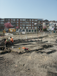 55112 Archeologie, opgravingen op het terrein tussen de Slijkstraat, Koestraat, Gasthuisstraat en de Samaritaanstraat ...