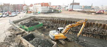 55756 Het kleine droogdok of dokje van Perry grenzend aan de Stenenbeer in Vlissingen (aangelegd in 1705 en gedempt in ...
