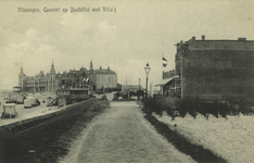 56271 'Vlissingen, Gezicht op Badhôtel met Villa's' Boulevard Bankert met op de achtergrond Boulevard Evertsen met het ...