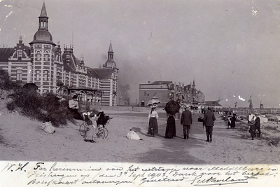 56973 Boulevard Evertsen, Grand Hotel des Bains, (later Britannia) geopend op 26 juni 1886