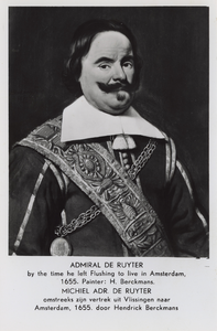 57040 'ADMIRAL DE RUYTER by the time he left Flushing to live in Amsterdam, 1655. Painter: H. Berckmans. MICHIEL ADR. ...