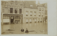 57119 De Kleine Markt tijdens de Watervloed op 12 Maart 1906