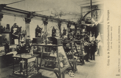57220 'Kiekje op de Huisvlijt-Tentoonstelling te Vlissingen (18-29 Augustus 1905). Deze tentoonstelling in de 'Oude ...