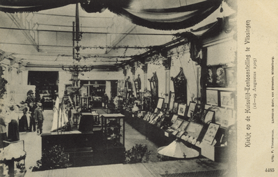 57221 'Kiekje op de Huisvlijt-Tentoonstelling te Vlissingen (18-29 Augustus 1905). Deze tentoonstelling in de 'Oude ...