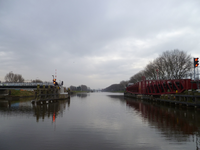 57696 De draaibrug over het Kanaal door Walcheren bij Souburg. Op 16 september 2013 werd de brug weg gehaald voor ...