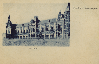 57800 'Groet uit Vlissingen' 'Grand-hotel' Het Grand Hotel des Bains, later Britannia geheten. Het hotel werd door W. ...