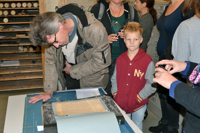 59238 Open archievendag in het gemeentearchief Vlissingen op zaterdag 25 oktober 2014. Rond de 200 bezoekers bezochten ...