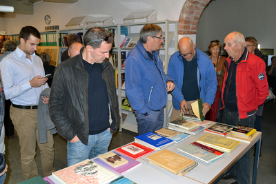59240 Open archievendag in het gemeentearchief Vlissingen op zaterdag 25 oktober 2014. Rond de 200 bezoekers bezochten ...