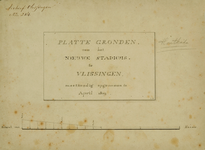 1190 Plattegronden van het Nieuwe Stadhuis te Vlissingen meetkundig opgenomen in april 1819