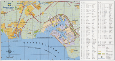 3338 Plattegrond Zeeland Seaports : havengebied Vlissingen-Oost