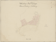 1147 Plattegrond Gasthuys bij Bastion 1. Kaart van de plattegrond aen het Gasthuys binnen de stad Vlissingen