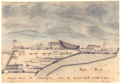1196 's lands Werf te Vlissingen van de Noord-West zeyde te zien