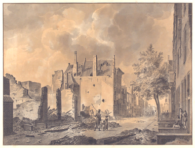 1247 [De Walstraat in Vlissingen na het bombardement in 1809]