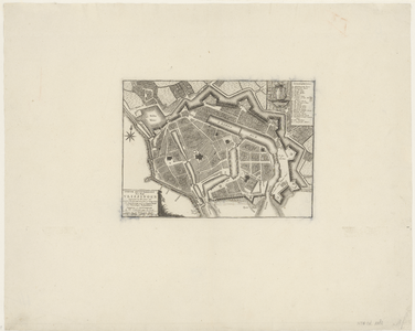 1265 Nieuwe [plattegrond] grondtekening der stad Vlissingen.