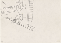 1324 [Plattegrond van het kruispunt: Coosje Buskenstraat, Boulevard Bankert en Boulevard de Ruyter, met plaats van de bunker]