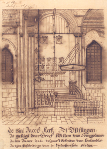 1338 De Sint Jacob [Jacobs]kerk tot Vlissingen