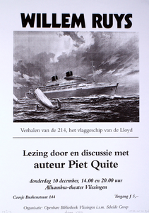 1359 Willem Ruys : Verhalen van de 214, het vlaggeschip van de Lloyd : Lezing door en discussie met auteur Piet Quite