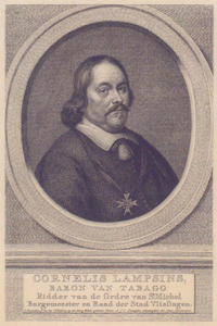 1397 [Cornelis Lampsins, baron van Tabago, geb. 1610, overl. 1664, burgemeester enz. van Vlissingen, afgevaardigde ter ...