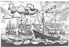 1461 [Vissersschepen op volle zee]