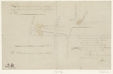 1499 plan des maisons et terreins à absorber pour les réparations de l'Enceinte [ = ommuring] de la place de flessingue ...