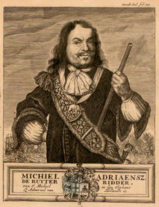 1666 Michiel Adriaensz. de Ruyter, Ridder van St. Michiel en den oliphant Lt Admirael van Hollandt et.