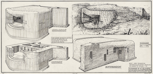 1702 Vlissingen W - 6 (Duitse artilleriebunker in de buitenhaven van Vlissingen, bewapend met 15 cm kustgeschut)