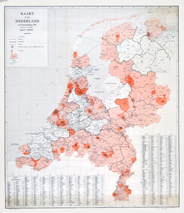 1736 Kaart van Nederland met kringindeling BB