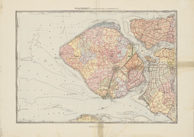 1740 Nieuwe kaart van Zeeland, opgedragen aan den H.W.G.H. Jhr. Mr. W.M. de Brau, Commissaris des Konings in Zeeland, ...