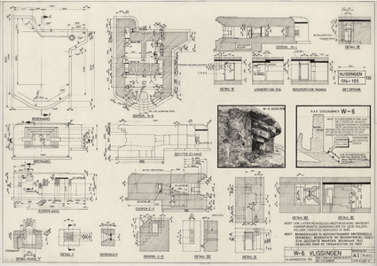 1742 W-6. Vlissingen [Geschutsbunker in de buitenhaven van Vlissingen, bewapend met 15cm kustgeschut. Kernwerk no 014-105)