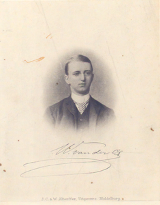 178 [Willem van der Os, geb. te Vlissingen 1864, overl. 1890, student te Utrecht]
