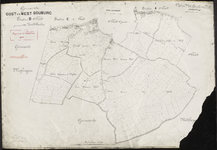 1797 Gemeenteplan van Oost- en West-Souburg, sectie B 2e blad, genaamd de zuidsectie