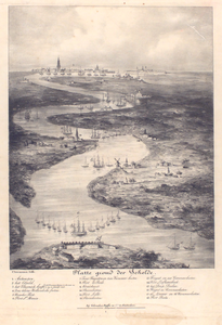 1802 Plattegrond der Schelde