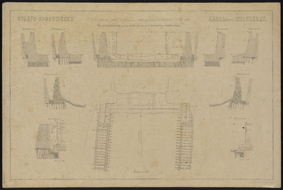 1824 Buitenhoofd, schutkolk enz. aan de voormalige Marinesluis te Vlissingen : voet of waterkeering aan het buitenfront