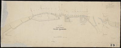 1877 Kaart van de Zuidwatering Polder Walcheren