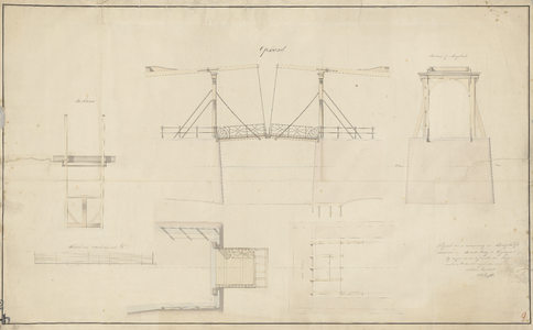 1977 Project van de vernieuwing der brughoofdmuren en beursbrug te Vlissingen.