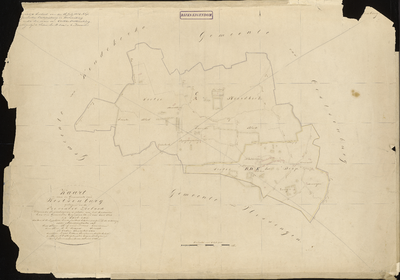 1980 Kaart van de gemeente West-Souburg gelegen in de provincie Zeeland : volgens de perceelsgewijze plans voor het ...