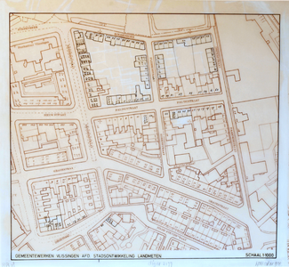 2177 Plattegrond Gemeente Vlissingen; huisnummering tussen S. Stevinstraat, Paardenstraat en Koudenhoek