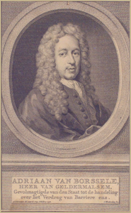 2195 [Adriaan van Borssele, heer van Geldermalsen, geb. 1658, overl. 1728, schepen en raad van Vlissingen, ...