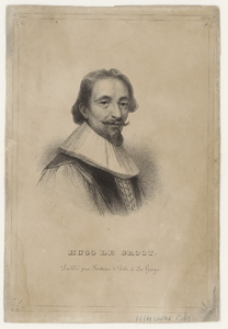 2267 [Hugo de Groot, geb. te Delft 1583, overl. Rostock 1645, rechtsgeleerde, pensionaris van Rotterdam]