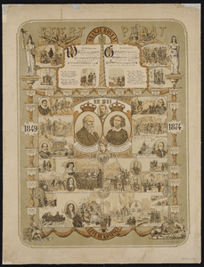 2274 Feestplaat [uitgegeven ter gelegenheid van het 25-jarig regeringsjubileum van koning Willem III]