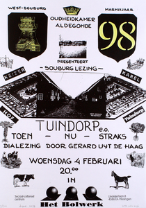 2277 Oudheidkamer Aldegonde presenteert Souburg lezing Tuindop e.o. Toen - Nu - Straks : Dialezing door Gerard Uyt de Haag