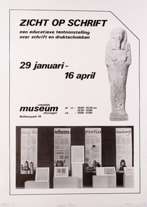 2393 Zicht op schrift : een educatieve tentoonstelling over schrift en druktechnieken